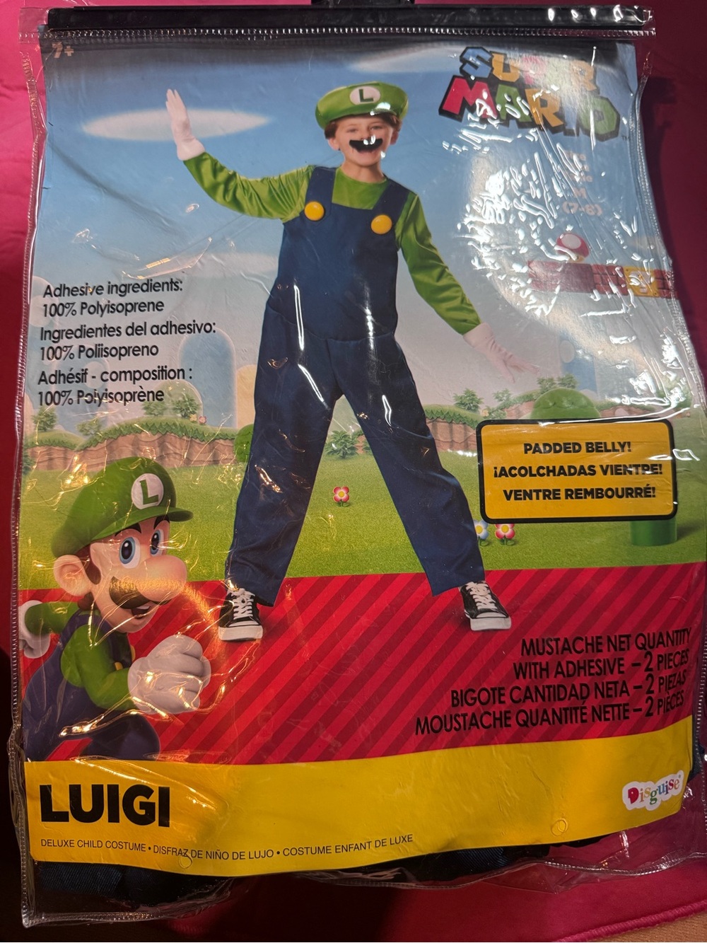 Super Mario Luigi child’s costume